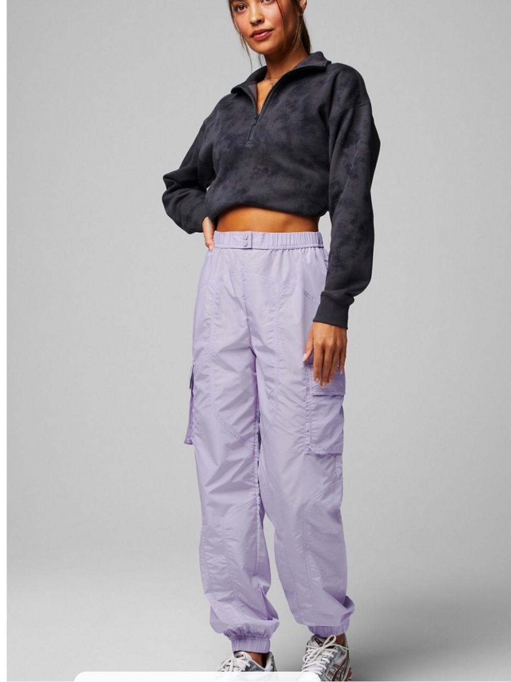 Fabletics Lightweight Cargo Lilac Jogger